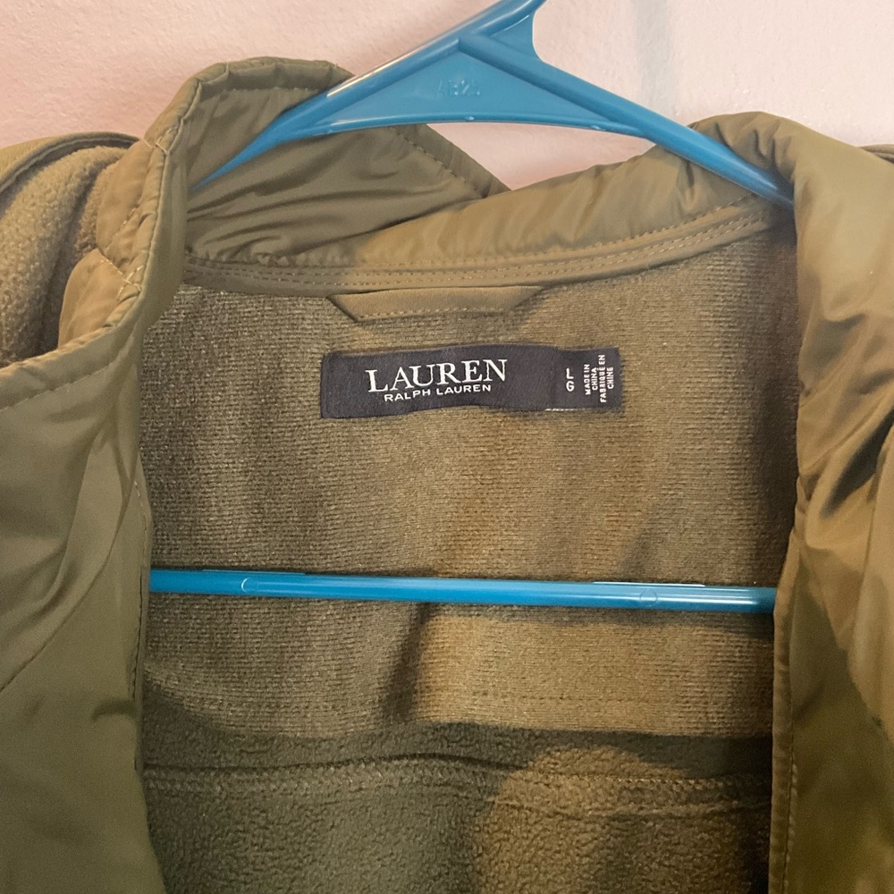 Lauren by Ralph Lauren Softshell W/ Inside Quilted Vesty Size L - Picture 2 of 8